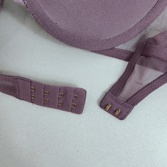 Victoria's Secret Dream Angels Purple Lace Lightly Lined Demi Bra, Sz 32B - Picture 6 of 8